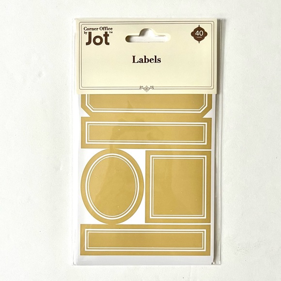 🏷️ 40 brown antique style sticker sheet labels various shapes & sizes - Picture 6 of 10